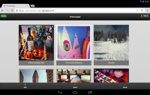 Our demo mobile web app