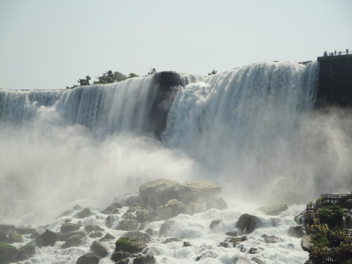 Cloudy days and waterfall