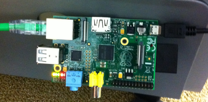 Rasbary pi with coder - front