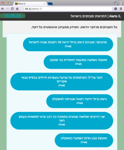 Alerts IL - mobile web app