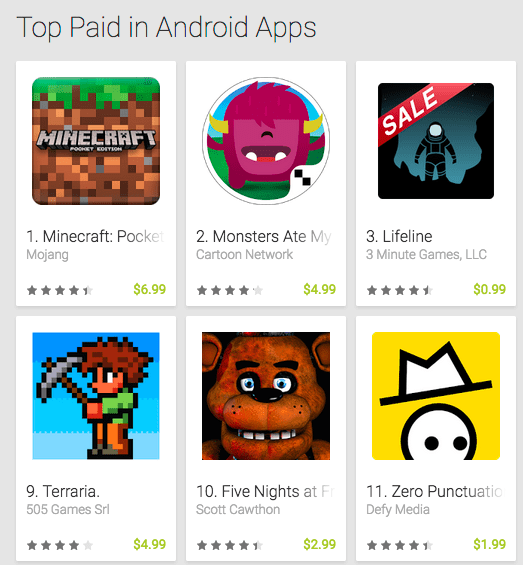 top android apps