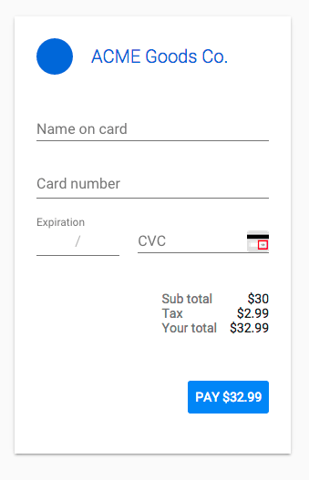 Polymer Gold Element example