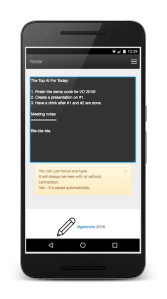 noter-1 PWA in Nexus 6