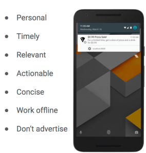 What push notification be for your web app