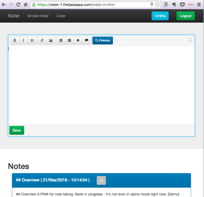 Noter - full version with firebase