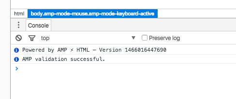 amp validation - all good