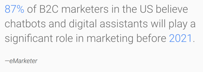 Bots are going to be big by 2021